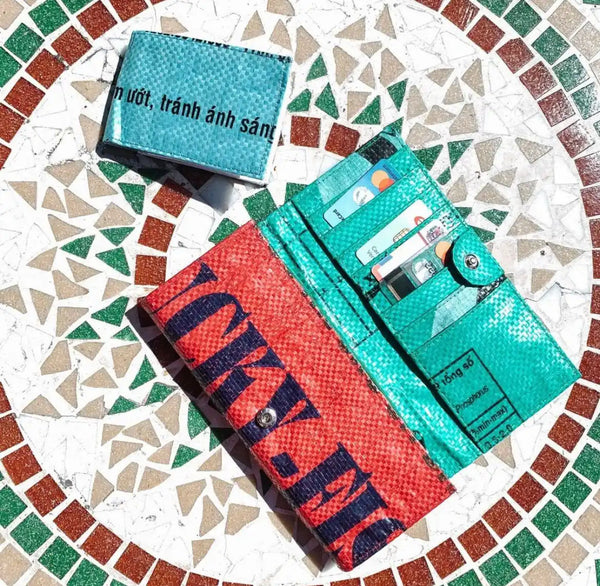 Geldtaschen aus recycelte Materialen