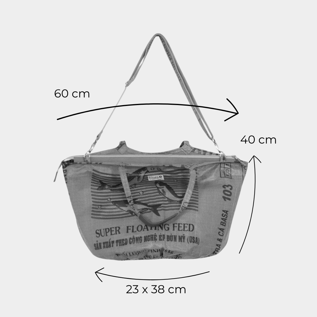 SOULMATE ZIP OVAL · FISH weiß