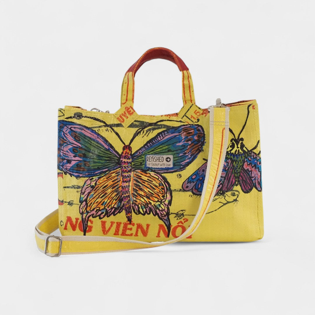 gelbe Isolde Bag mit langem Gurt