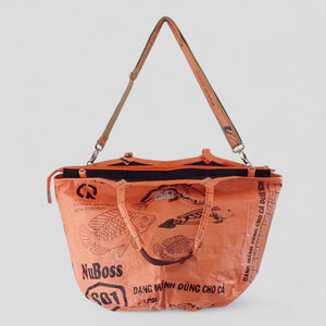 Soulmate mit Reißverschluss und langem Gurt in orange