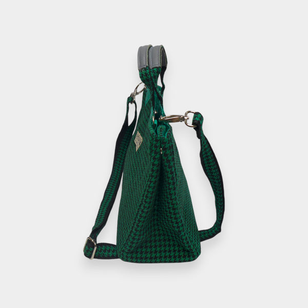 Umhängetasche tweed grün til