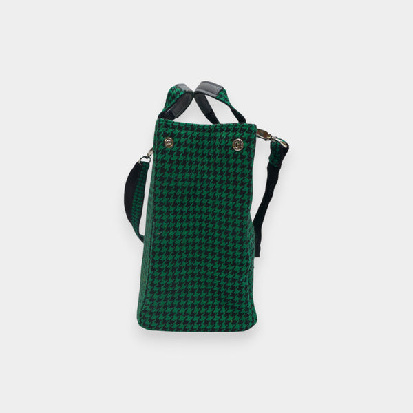 Umhängetasche tweed grün til