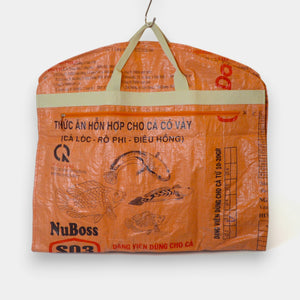 Kleidersack orange-schwarz