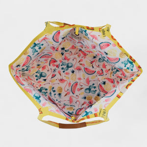 Soulmate Special Edition - Summerfeeling - in gelb - Innenfutter Print mit Melonen, Kakteen und Flamingo