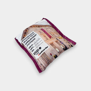 Upcycelte Shopper in aubergine