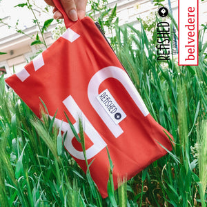 Upgecyceltes Täschchen in rot