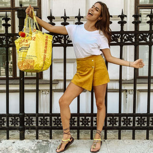 nachhaltige tasche soulmate fair fashion gelb