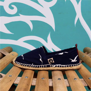 Espadrilles in Seevögel-Mustern