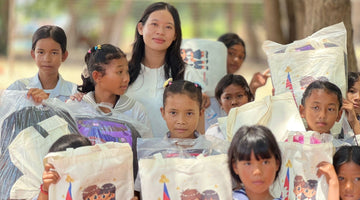 Schulmaterial für die Mouth Kla Schule in Siem Reap