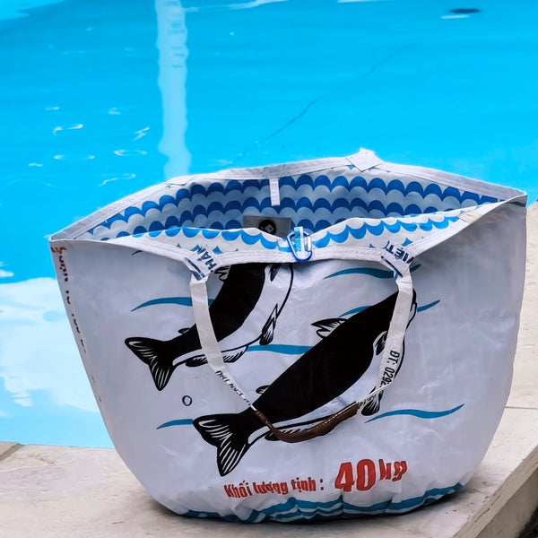 SOULMATE WATERPROOF | Limitierte Edition Strandtasche in weiß