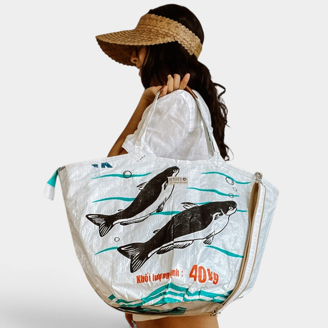 SOULMATE ZIP OVAL · FISH weiß