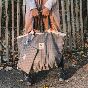 Nachhaltige Tasche Soulmate mit Tweed nude 