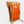 Lade das Bild in den Galerie-Viewer, upcycelter rucksack in orange-schwarz mit Reißverschluss
