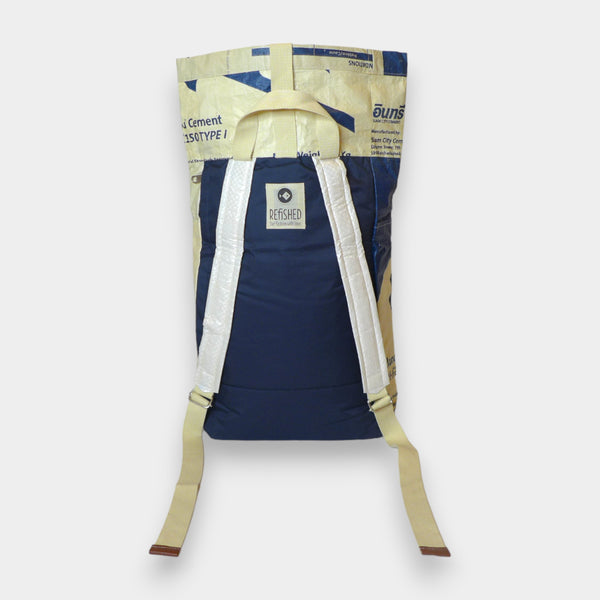  Nachhaltigen Rucksack in beige-blau