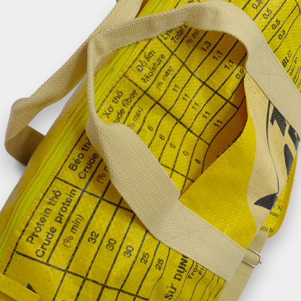 SPORTY BAG | Upcycelte Sporttasche in gelb