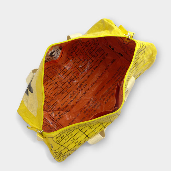 SPORTY BAG | Upcycelte Sporttasche in gelb