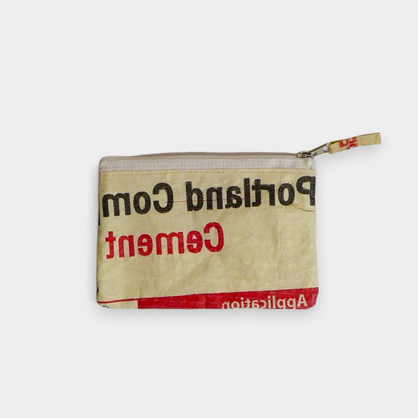 wallet mini zipper cement beige
