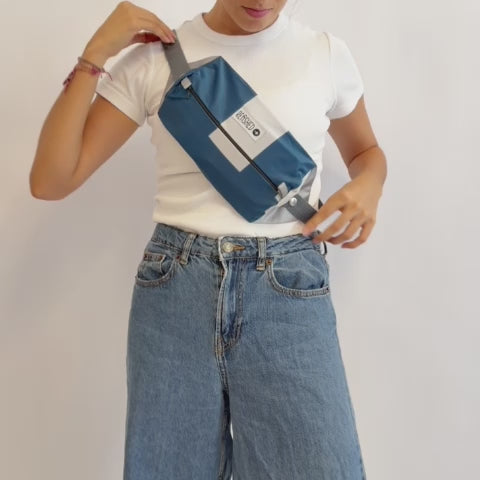 Bum Bag Flag im Video: Bauchtasche aus upcycelter Werbefahne, handgemacht in Kambodscha