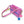 Lade das Bild in den Galerie-Viewer, Cross Body Bag rosa blau mit Bommeln
