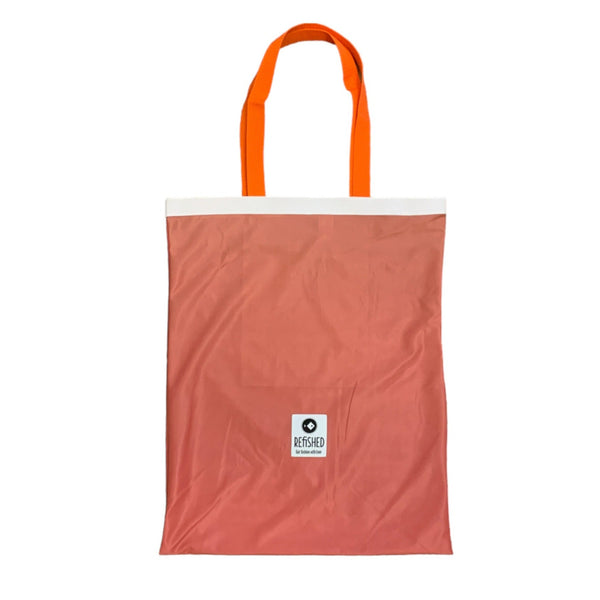 Upcycelte Shopper in rot 