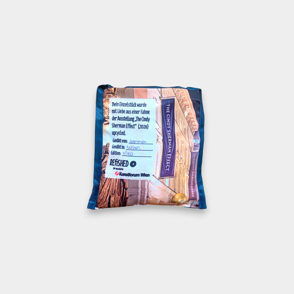 Upcycelte Shopper in blau
