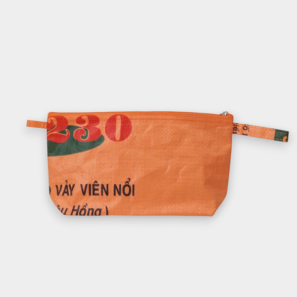 kleine Cosmetic Bag in orange
