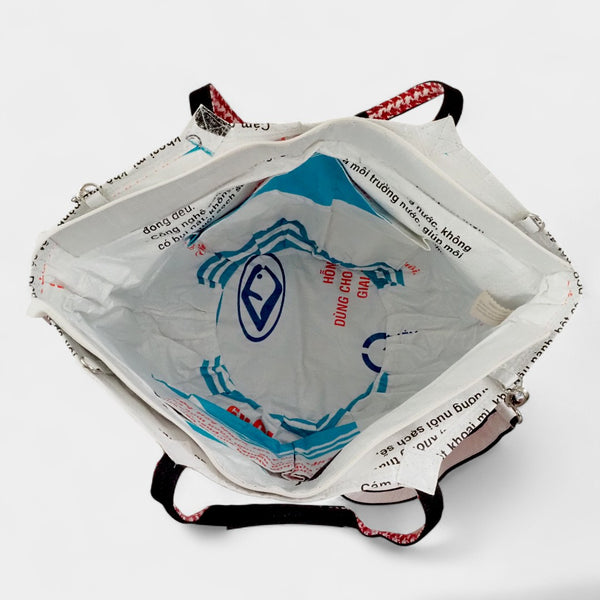 Soulmate Zip TWEED in rot-weiß, innen weiß