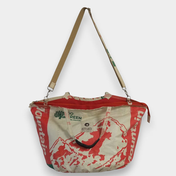 Soulmate ZIP mit Bergmotiv in beige-rot