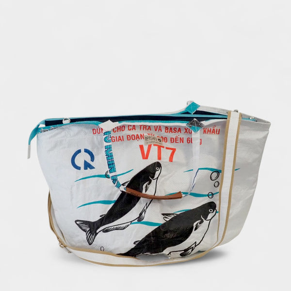 Soulmate mit Zipp & langem Gurt - nachhaltig gefertigt - in weiß 