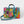 Load image into Gallery viewer, hellblaue Tasche im Kelly Bag Stil mit bunten Fischen
