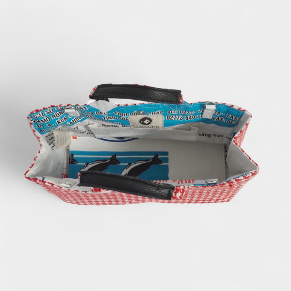 Isolde TWEED in rot-weiß - innen weiß