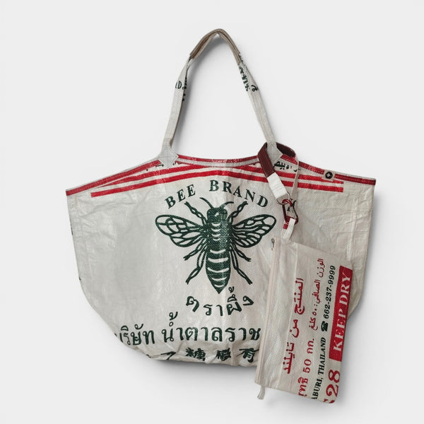 SOULMATE | Upcycelter Shopper in weiß