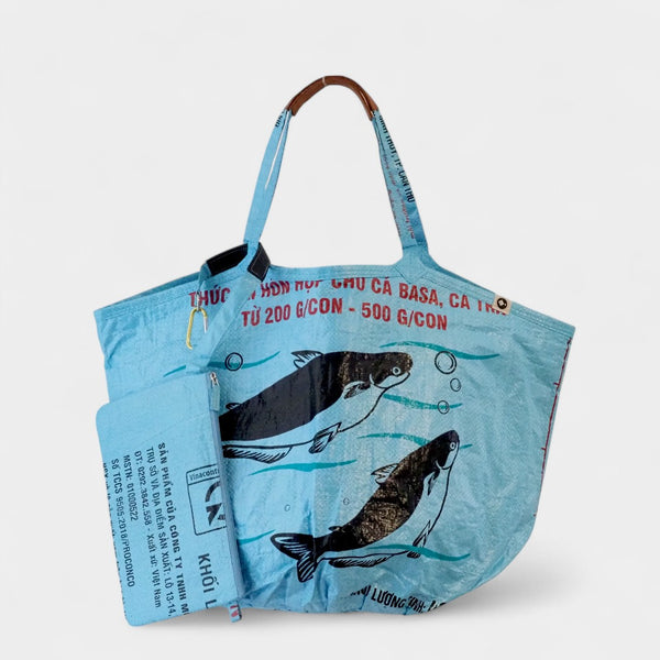 Badetasche Soulmate hellblau im Set mit Bag-in-Bag
