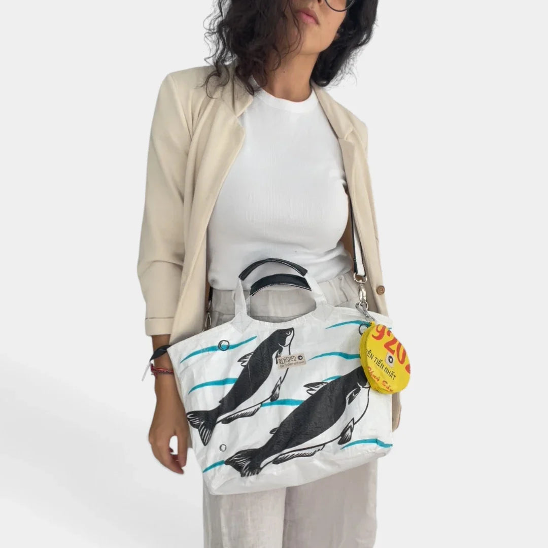 SOULMATE ZIP MIDI · FISH weiß