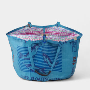 Blauer, nachhaltiger Shopper 