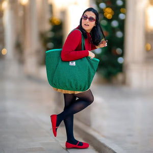 Recycelte Soulmate Tweed Grün