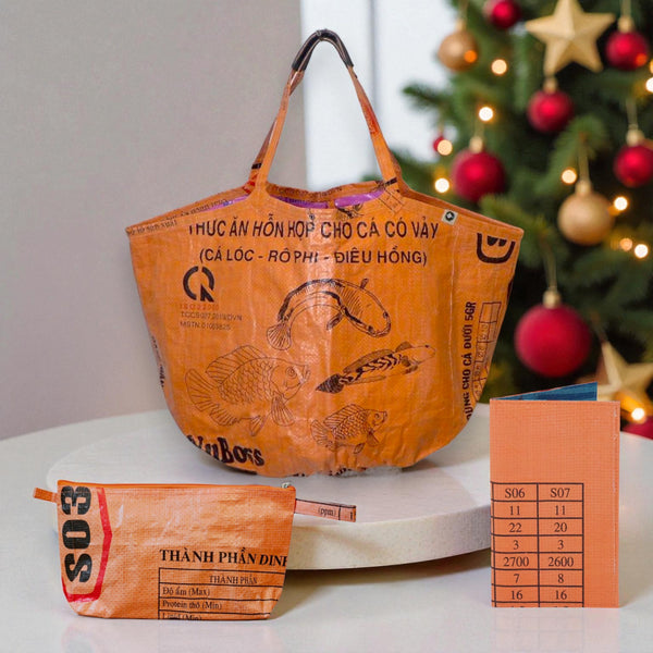 🎄 Sustainable Gift Set | Upcycled Bag Bundle for Christmas.