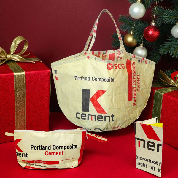 🎄 Sustainable Gift Set | Upcycled Bag Bundle for Christmas.