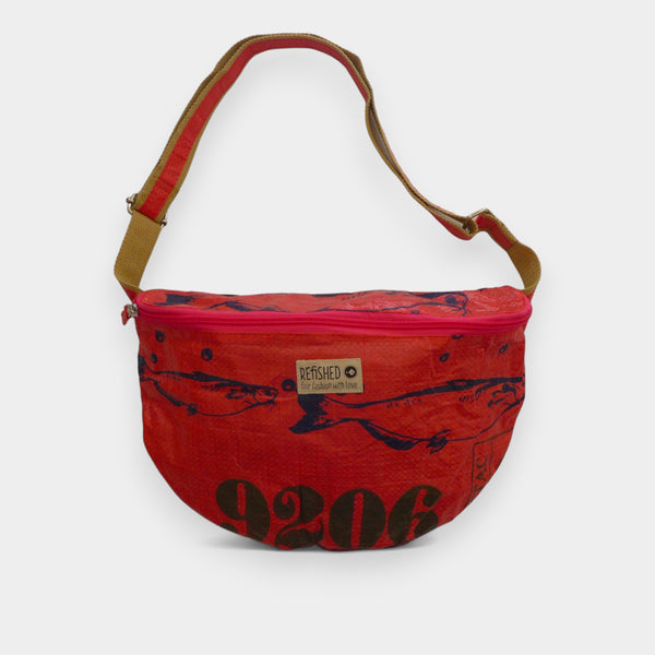 Recycelte Bum Bag in rot
