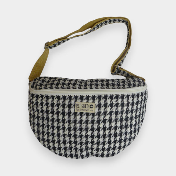 Bauchtasche BUM BAG XL TWEED | Limitierte Edition in schwarz-weiß