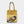 Load image into Gallery viewer, gelbe Tasche, kleiner Shopper mit großem, schwarzen Fischmotiv
