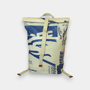  Nachhaltiger Rucksack in beige-blau