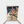 Load image into Gallery viewer, Beige-blauer Rucksack mit Adlerkopf als Motiv, Vorderseite
