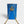 Load image into Gallery viewer, blauer Rucksack, Rückseite, beiger Gurt
