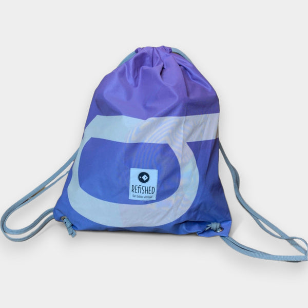 nachhaltiger rucksack in blau