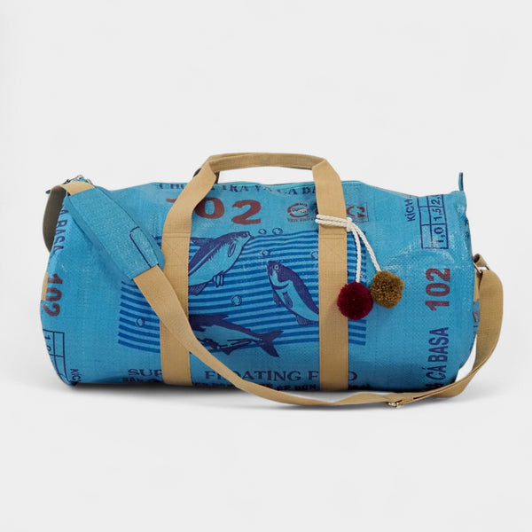 SPORTY BAG | Upcycelte Sporttasche in blau