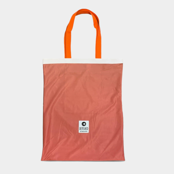 Upcycelte Shopper in rot 