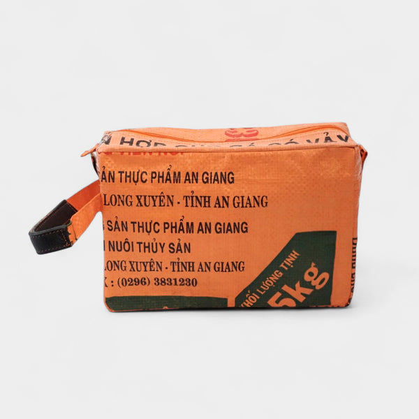 Necessaire in orange-grün