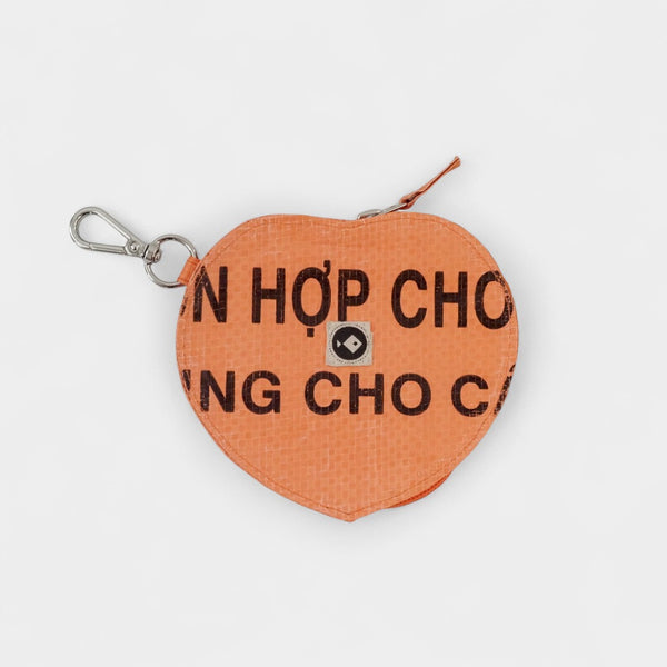HEART POUCH, kleines Täschchen in orange