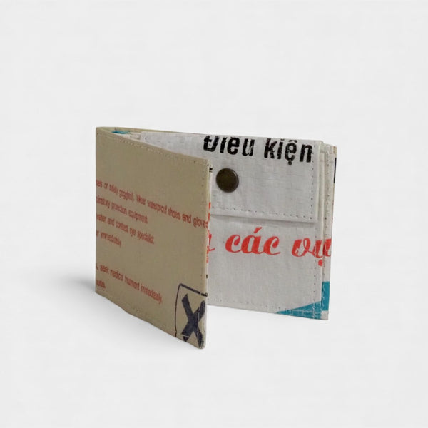 Mini Wallet - außen beige - innen weiß